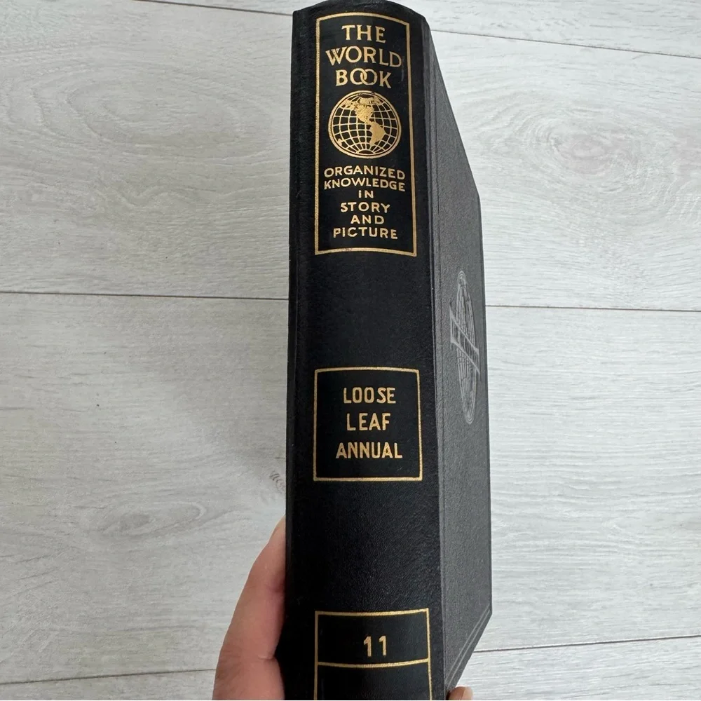 Vintage The World Book Loose Leaf Annual Book Binder 1928-1931 - Picture 2 of 14